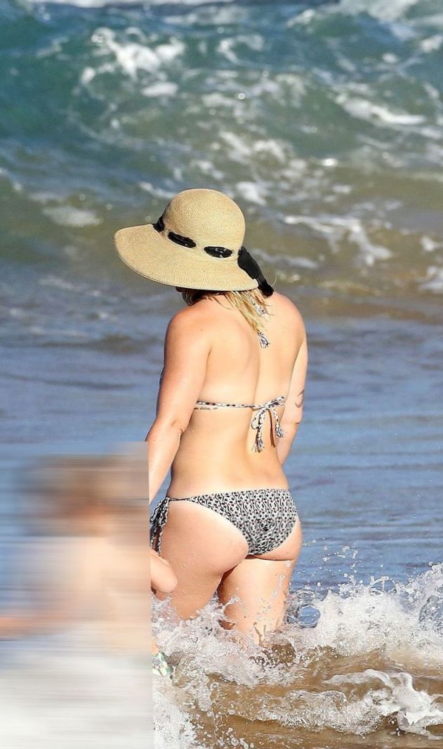 Hilary duff bikini beach candid set leaked
